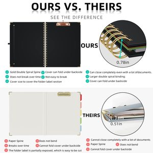 Myway Chất lượng cao biểu tượng tùy chỉnh tông có thể gập lại clip Folio Board A4 Kích thước clipboard với lưu trữ đàn hồi đóng cửa và bút vòng lặp - Product Image 3