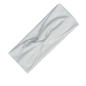 Màu rắn thể thao hairband chéo đàn hồi cotton chống trượt rộng hairband chạy mồ hôi thấm phụ nữ mềm polyester Headband - Product Image 4