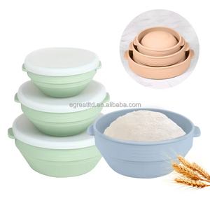 Kit de paniers de levage pliables en silicone pour la pâte à sourde, fournitures de boulangerie, outils de cuisson - Product Image 1