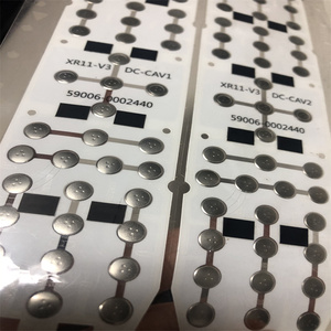 <span class=keywords><strong>Clavier</strong></span> à membrane avec superposition graphique en métal personnalisé, PET, PC, interrupteur à dôme, impression, guide de lumière, encre, double couche, dôme, sensation tactile - Product Image 4