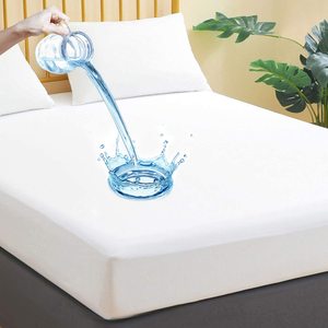 Sábana impermeable hipoalergénica, cubrecamas <span class=keywords><strong>de</strong></span> cobre elástico ajustado, Protector <span class=keywords><strong>de</strong></span> colchón impermeable - Product Image 2