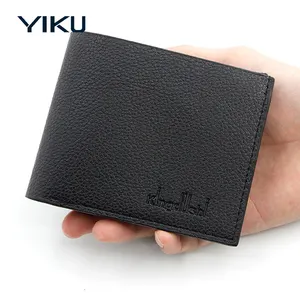 High Quality Men's Slim Leather Wallet Blocking Bifold Credit Card Holder Money Clip Front Pocket Purse Fashion Style