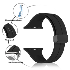 Correa de Reloj Inteligente, Correa Magnética con Hebilla en D, Transpirable, Deportiva, de Silicona, para <span class=keywords><strong>Apple</strong></span> <span class=keywords><strong>Watch</strong></span> Ultra 2 8 7 - Product Image 2