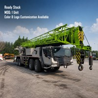 Grue à flèche télescopique ZTC1000V663, en stock, d'occasion, capacité 100 tonnes, flèche 60,5 m, pour travaux de construction de ponts et de structures en acier