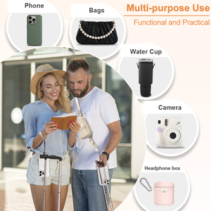 Clip and Go Strap pour téléphone avec portefeuille Bandoulière pour hommes femmes Téléphone Daypack Cross Body Sacs à bandoulière avec porte-clés - Product Image 5