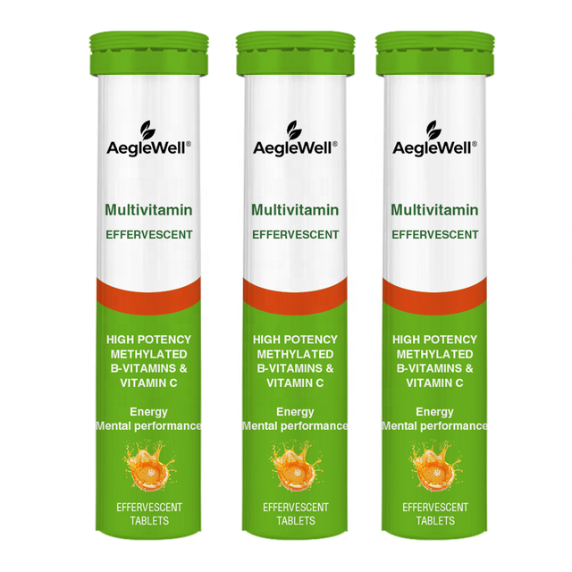 OEM ODM Vitamin B & Vitamin C Multivitamin Effervescent Tablets,High Potency Energy Performance Support Effervescent Supplement