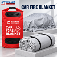 Couverture anti-feu pour véhicules électriques avec sac de rangement en PVC imperméable, vente en gros directe d'usine