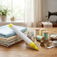 Marqueur textile permanent Edding 4500 jaune fluorescent, pointe de 2-3 mm, lavable en machine, stylo pour tissu pour la décoration