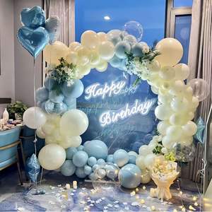 Kit de Arco de Globos Moderno Hecho a Mano LANJO, Decoración para Bodas, Cumpleaños, Fiestas, Globos de Plástico con Confeti, Revelación de Género, Bautizo - Product Image 2