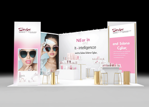 Thiết kế độc đáo vẻ đẹp triển lãm thương mại hiển thị gian hàng hiển thị seg hộp đèn led gian hàng EXPO Modular gian hàng Triển Lãm Đứng - Product Image 5