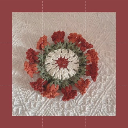 Deep red gradient color 14cm-12 pieces