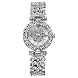 Nouvelle montre bracelet en strass, montre pour femme entièrement sertie de diamants, montre à quartz polyvalente pour femme décontractée - Product Image 5