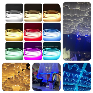 Rideau rouge lisse cercle rond lumière LED plafond forme florale cerceau rond pour décoration <span class=keywords><strong>de</strong></span> plafond <span class=keywords><strong>de</strong></span> salle <span class=keywords><strong>de</strong></span> mariage - Product Image 5