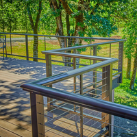 Balustrade en acier sur mesure, câble de garde-corps en acier, garde-corps pour terrasse, balcon, escalier