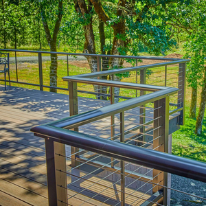 Balustrade en acier sur mesure, câble de <span class=keywords><strong>garde</strong></span>-<span class=keywords><strong>corps</strong></span> en acier, <span class=keywords><strong>garde</strong></span>-<span class=keywords><strong>corps</strong></span> <span class=keywords><strong>pour</strong></span> terrasse, balcon, <span class=keywords><strong>escalier</strong></span> - Product Image 2