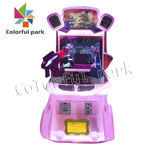 Renkli Park çılgın atış topu çekim oyunu, mini arcade simüle ateş etme oyunu makinesi, para + işletilen oyunları