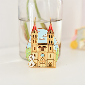 Villes touristiques de renommée mondiale aimants de réfrigérateur en métal aimants de réfrigérateur Souvenir adaptés aux cadeaux de <span class=keywords><strong>voyage</strong></span> - Product Image 4