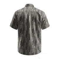 Chemises de chasse légères à manches courtes pour hommes, imprimées, avec poches, ventilation, respirantes, protection UV, camouflage Bottomland, boutonnées