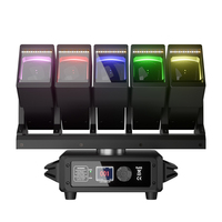 SHEHDS Wave LED 5x60W RGBW Zoom Luces de Escenario Móviles con Cabezal Móvil para DJ y Conciertos