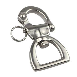 Nóng bán thép không gỉ 304 <span class=keywords><strong>D</strong></span> vòng xoay Snap còng ngành công nghiệp nặng cung mô hình rộng vải nhanh chóng kết nối còng nâng - Product Image 3