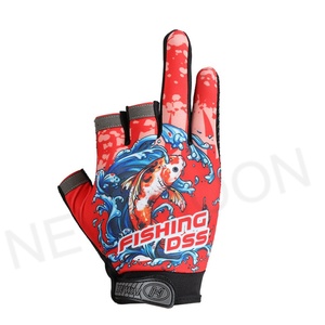 Guantes de Pesca Personalizados sin Dedos con Protección Solar UPF 50+, Guantes de Pesca de Seda de Hielo de Medio Dedo para Exteriores - Product Image 4