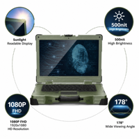 Ordinateur portable entièrement robuste, Intel Core i9 13e génération, carte graphique dédiée RTX 4060, haute performance, ordinateur portable industriel, lisible en plein soleil