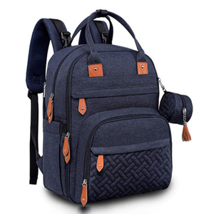 BESTWILL ensemble de <span class=keywords><strong>sac</strong></span> à dos à couches imperméables haute capacité Logo imprimé fourre-tout maman utilisation en plein air en gros <span class=keywords><strong>sac</strong></span> à couches <span class=keywords><strong>fonctionnel</strong></span> momie - Product Image 4