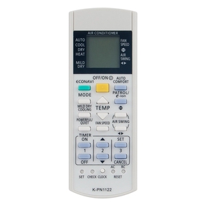 K-PN1122 Replace Remote <b>Control</b> for Panasonic Air Conditioner KLPN1128 A75C2913 A75C3716 CS-PA18NKS CU-PA24NKS CS-A12DKA - Product Image 1