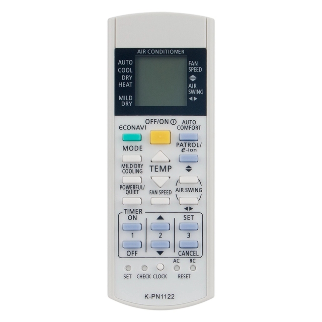 K-PN1122 Replace Remote Control for Panasonic Air Conditioner KLPN1128 A75C2913 A75C3716 CS-PA18NKS CU-PA24NKS CS-A12DKA