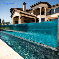 Offre Spéciale piscine transparente en acrylique transparent, design personnalisé de luxe