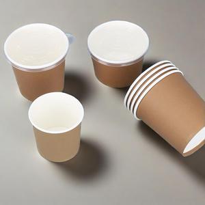 Prix de gros Bol à soupe en papier jetable de qualité alimentaire Récipient alimentaire kraft à emporter avec couvercle pour bouillie - Product Image 2