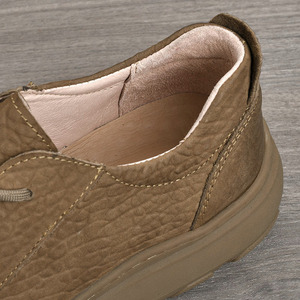Zapatos Casuales de Cuero Genuino para Hombre, con Punta Redonda, Cordones, Transpirables, Suela de EVA, para Todas las Temporadas, Estilo Náutico - Product Image 2