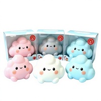 Jouet Squishy Nuage Mignon USA à Remontée Lente Anti-Stress, Jouet à Presser Kawaii Nuage pour Enfants et Adultes, Cadeau Décoration