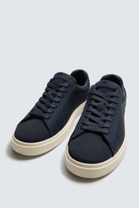 Nuevo Diseño, Zapatos Deportivos Negros de Malla para Hombre y <span class=keywords><strong>Mujer</strong></span>, de Caña Baja, con Cordones, Casuales, con Suela Gruesa Beige, Minimalistas, Estilo Urbano - Product Image 2
