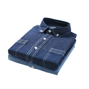 Chemises Boutonnées <span class=keywords><strong>en</strong></span> <span class=keywords><strong>Jean</strong></span> à <span class=keywords><strong>Manches</strong></span> <span class=keywords><strong>Courtes</strong></span> et Double Poche, Tenue Décontractée de Mode Estivale pour Hommes 2025 (Modèle 921) - Product Image 6