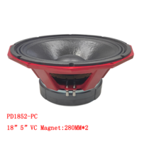 Haut-parleur extérieur alimenté 3000Watt 5''Voice Coil 18 pouces Subwoofer.