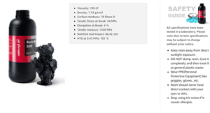 Resina de Impresión 3D Phrozen 1KG Rock-Black Stiff, Material Plástico para Piezas Impresas en 3D de Ingeniería - Product Image 6