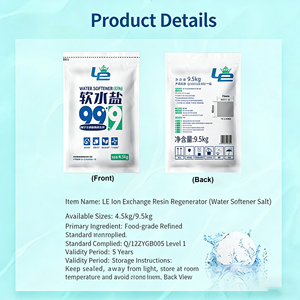 Tablettes de sel de qualité alimentaire industrielle Zhongyan 4,5 kg, pureté 99,9 %, sel adoucissant pour l'<span class=keywords><strong>eau</strong></span>, vente en gros - Product Image 4