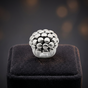 Anillo de Plata 925 con Diseño de Burbujas para Mujer, Estilo Lindo - Product Image 3