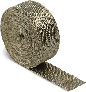 <span class=keywords><strong>Bande</strong></span> <span class=keywords><strong>isolante</strong></span> haute température en basalte pour échappement, réduit la chaleur du compartiment moteur, prévient les brûlures, pour tuyaux d'échappement de moto et de camion - Product Image 4
