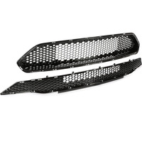 Grille supérieure avant pour Ford Mustang GT EcoBoost 2018-2019, grille de radiateur en maille ABS noire avec support d'emblème