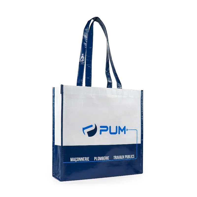 China Factory Wholesale New Invention Handled RPET Shopping Bags Custom Logo Printed for Promotion and Shop Use