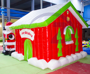 Nuevo personalizado inflable de Navidad <span class=keywords><strong>casa</strong></span> de santa - Product Image 4