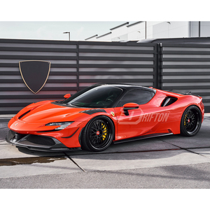 Kits carrosserie Aero pour Ferrari SF90 R Style, entièrement en fibre de carbone visible, pièces de haute qualité, fournisseur d'usine - Product Image 4
