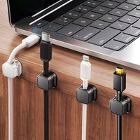Organizador de cables magnético multifuncional, fijador de cables de datos de escritorio, organizador de cables magnético Universal