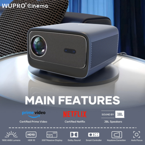 2025 New Arrival Wupro K3 Home Smart Proyector Liunx OS 800ANSI Lumens Golobal Apps 1+8GB Auto Focus <b>4K</b> Support LCD <b>Projector</b> - Product Image 2
