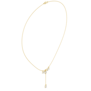 Beautiful Design Baguette Diamond Triple-Station Lariat Drop <b>Necklace</b> for Women Fashionable Jewelry Available at Export Price - Product Image 3