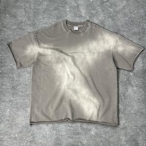 <span class=keywords><strong>T</strong></span>-Shirt da Uomo di Alta Qualità in 100% Cotone 280gsm, Effetto Sbiadito a Spruzzo, Lavaggio Vintage, Morbido al Tatto - Product Image 5