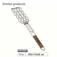 Panier en treillis métallique en acier inoxydable et fer pour l'extérieur Support pour outils chauds pour BBQ Saucisse et Grill Accessoires Hot Dog Grill Net