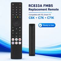 Control Remoto por Voz RC833A FMB5 Compatible con TCL Full HD Smart QLED LED TV RC833A FMB4 RC833A FMB3 RC833A FMB1 C6K C7K C71K